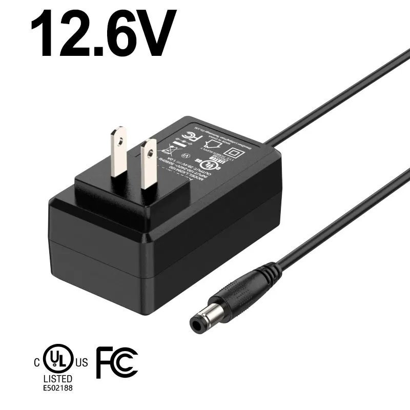 12.6v 2A வால் மவுண்ட் எலக்ட்ரிக் ஸ்கூட்டர் பவர் சப்ளை அடாப்டர்