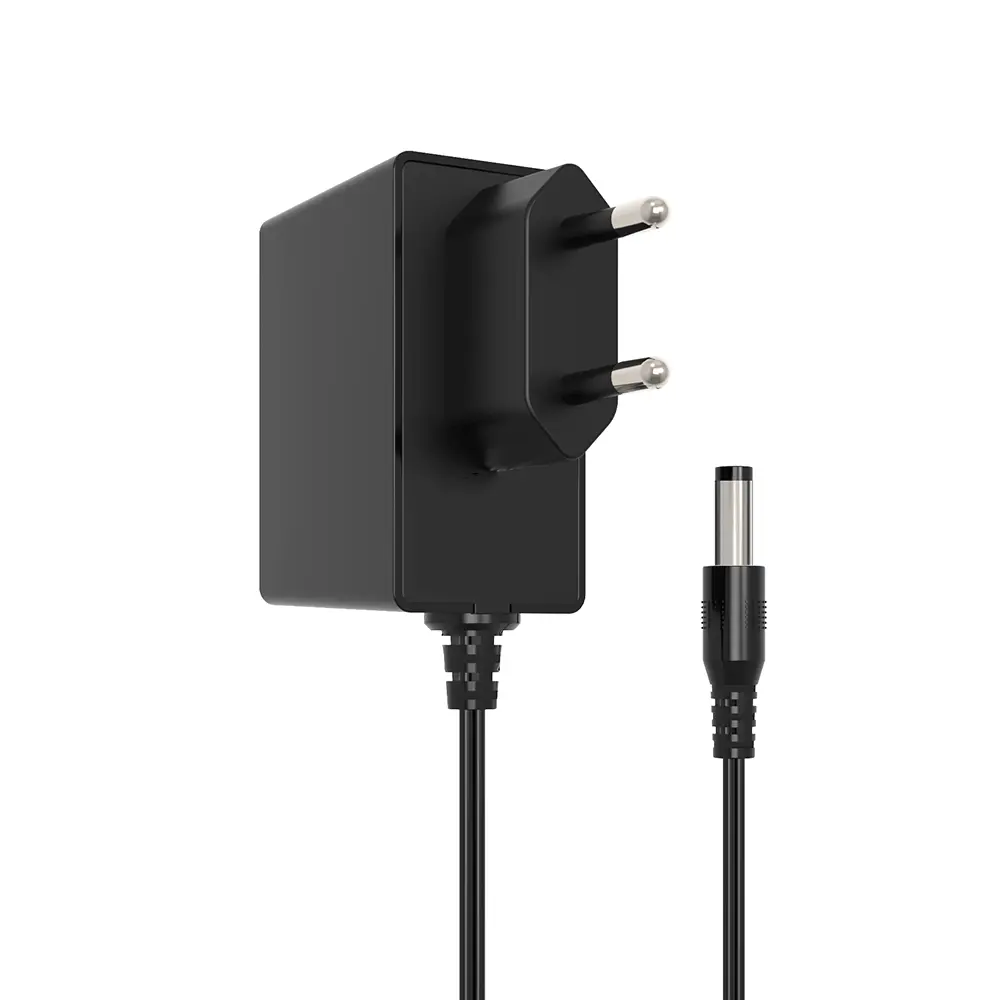 ஐரோப்பாவிற்கான 12V 1.5A EU AC பிளக் பவர் அடாப்டர்