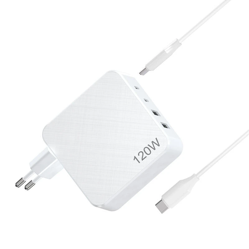 லேப்டாப் மல்டி போர்ட் வால் சார்ஜர் 120W GaN USB C சார்ஜர்
