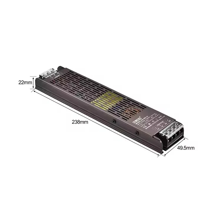 அல்ட்ரா தின் அல்லது ஸ்லிம் 100W 12V/24V சிங்கிள் அவுட்புட் ஸ்விட்ச்சிங் பவர் சப்ளை